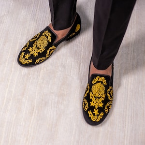 Aare Embroidered Slippers Loafers by May Anthony