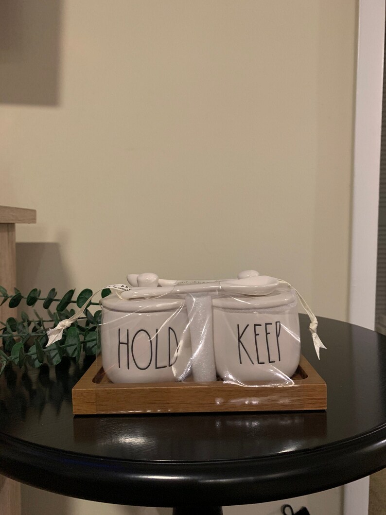 Rae Dunn hold & Keep Canisters W/ 2 Mini Serving Spoons and Etsy