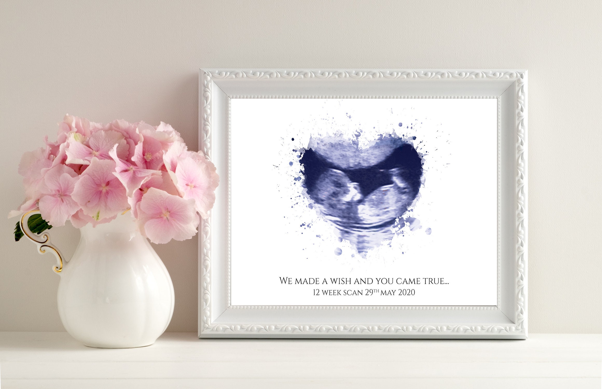 Personalised Baby Scan Print Gift Pregnant Mum Expecting Etsy