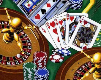 Casino Fabric Etsy