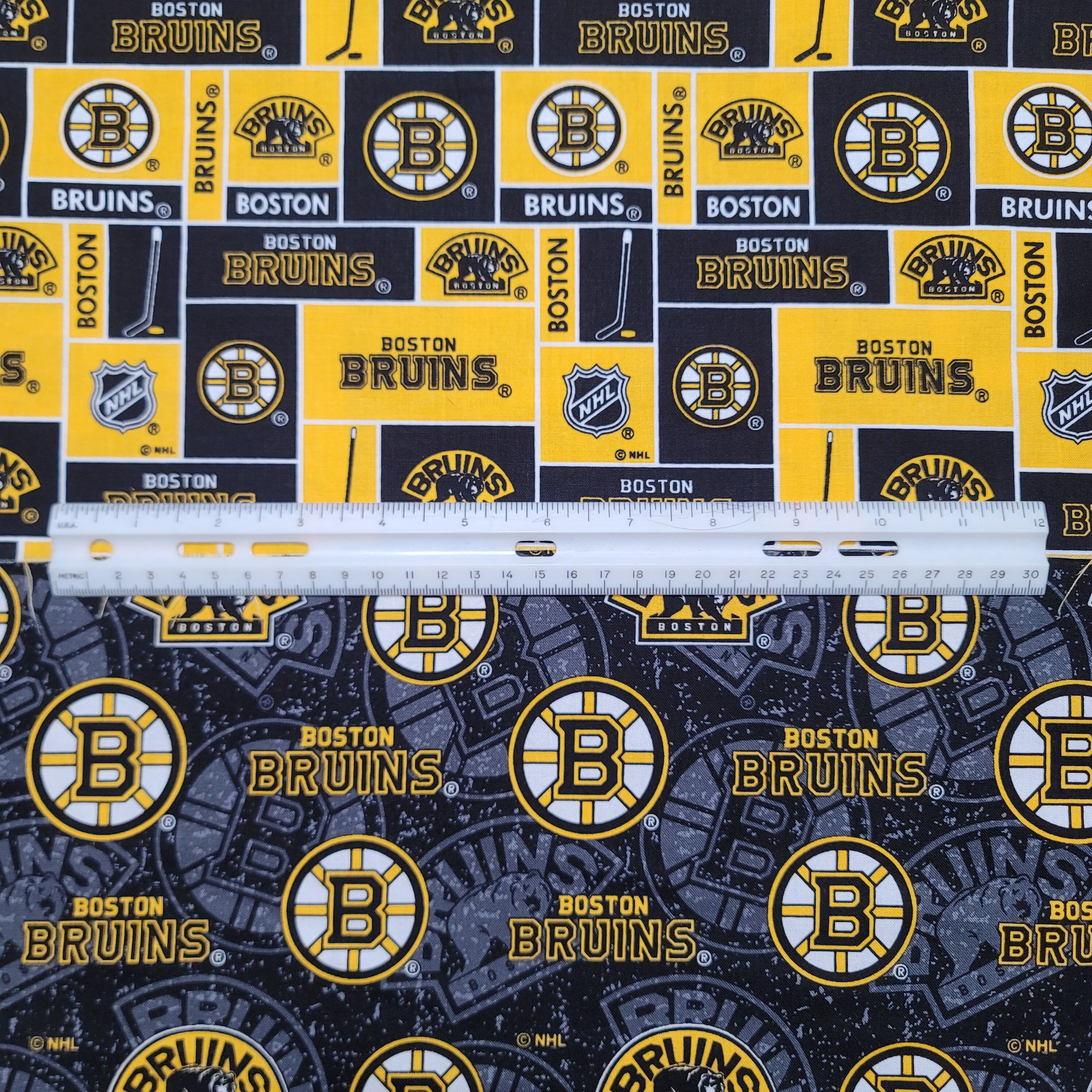 Boston Bruins Fabric By The Yard NHL Hockey Prints and Team - Etsy 日本