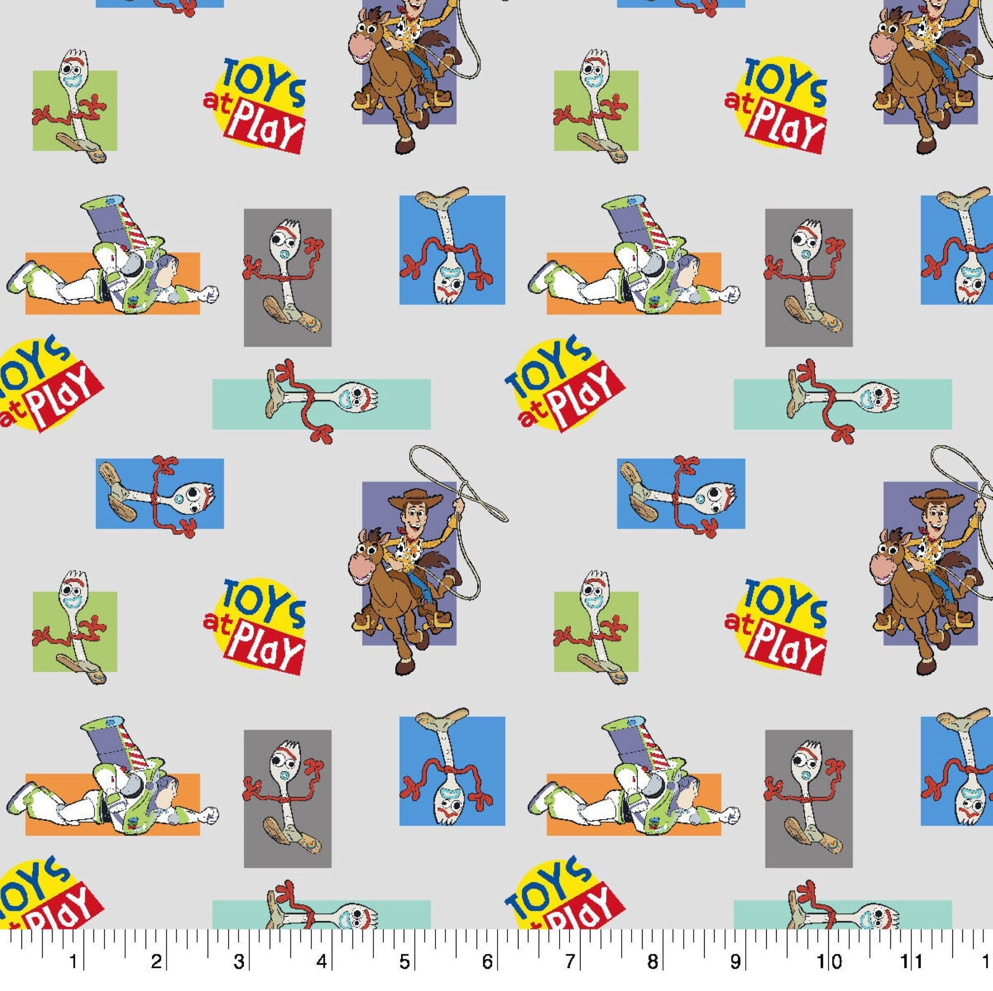 Toy Story Fabric by the Yard Buzz & Woody Disney Pixar Etsy