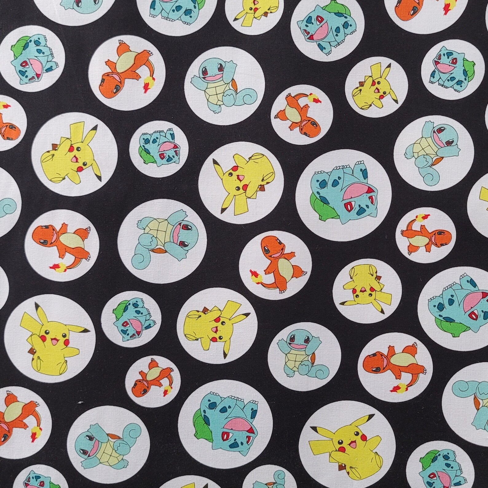 Pokemon Fabric By The Yard PICK PRINT 100% Cotton | Etsy