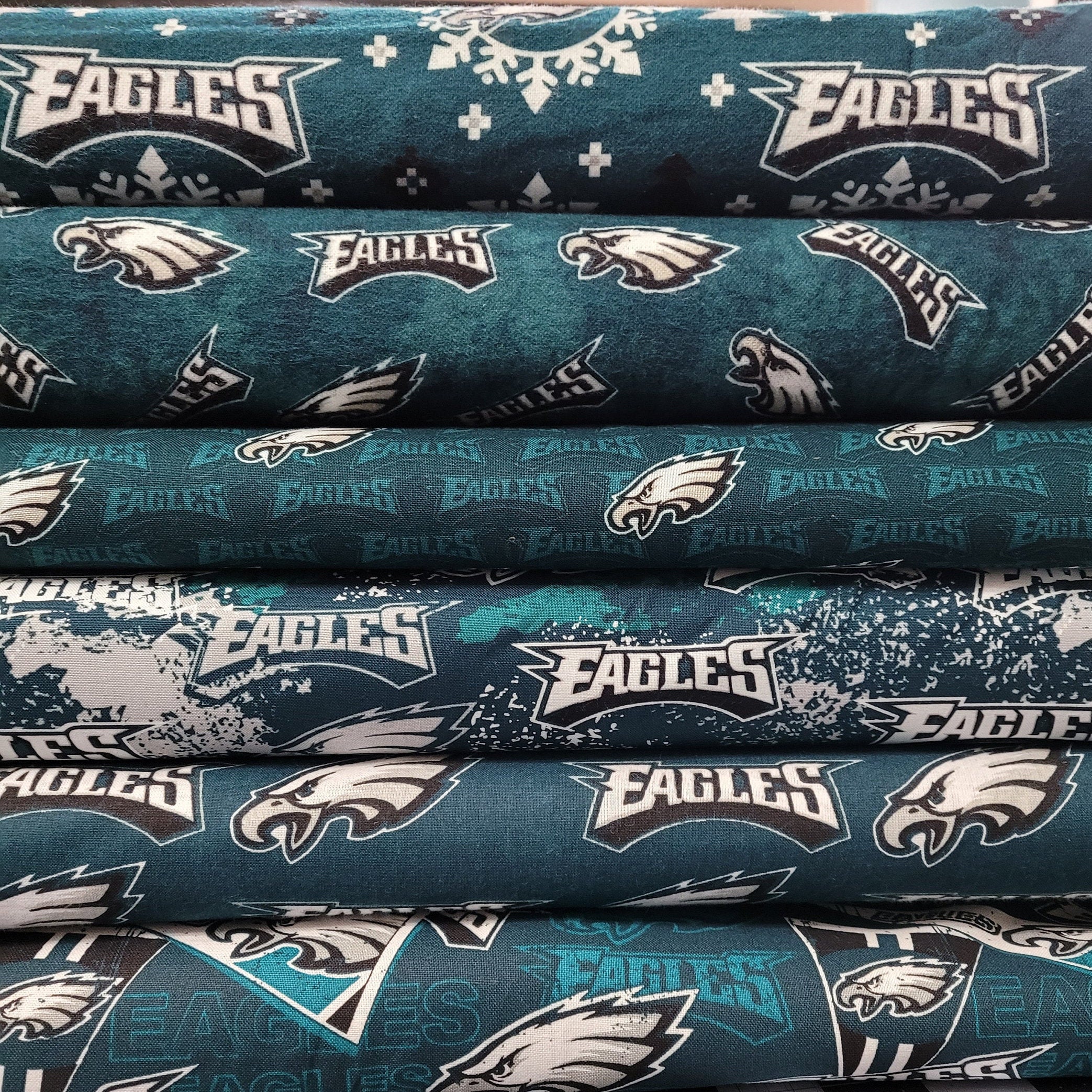 Philadelphia Eagles Fabric by the Yard All NFL Prints 100 Etsy