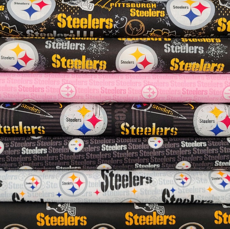 Pittsburgh Steelers Fabric By The Yard NFL Licensed Material | Etsy