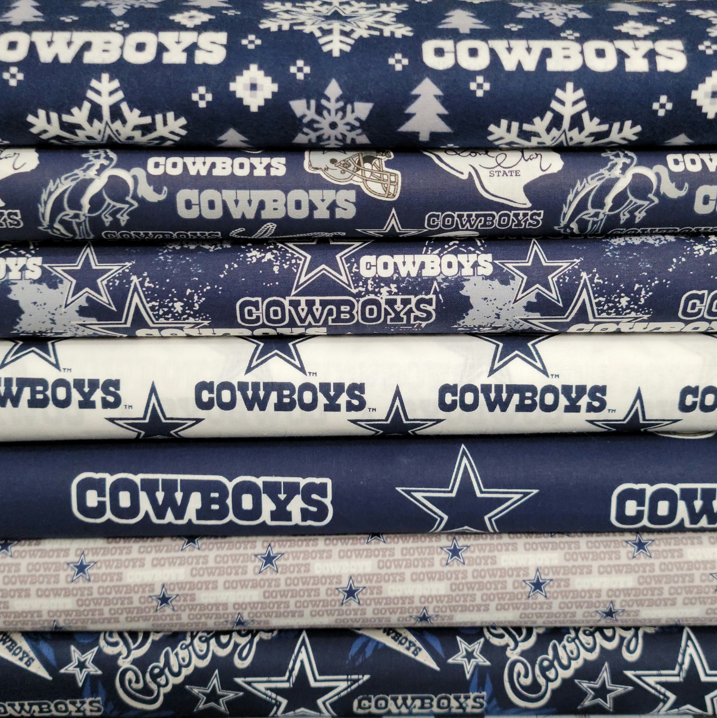 Dallas Cowboys Fabric By The Yard All NFL Prints 100 Etsy