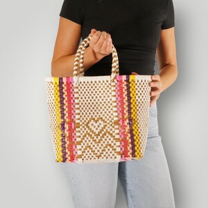 Mexican Handwoven Bag / Beach, Bachelorette, Wedding, and Gift Bag for Women / Small Single Strap