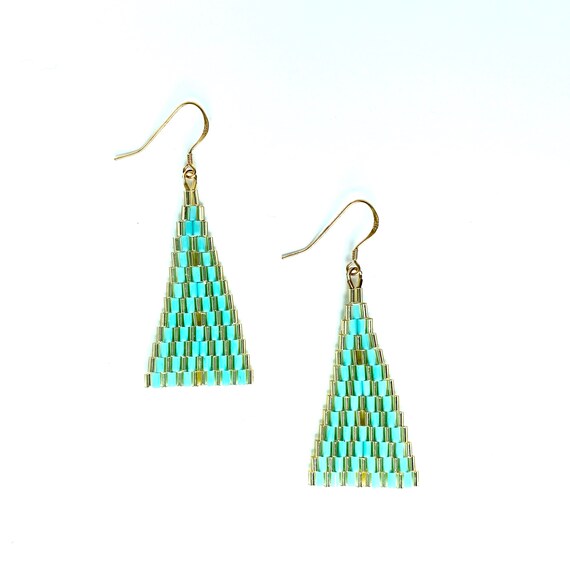Bugle bead earrings outlet