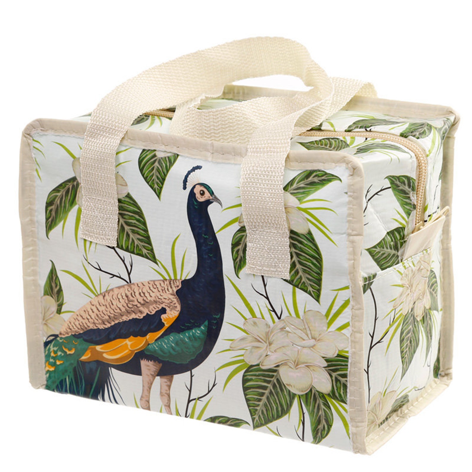 Reusable Lunch Bag Made From Recycled Plastic Peacock Design Etsy