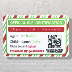 クリスマス ノベルティ エルフ ID カード - エルフ ID 紛失カード エルフ オン ザ シェルフ