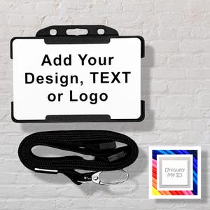 Personalised ID Card & Lanyard Printed with your Logo/Text - Staff - Business - Novelty - Carers - Teacher etc
