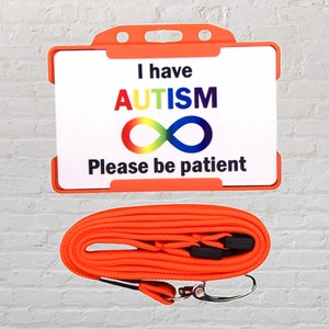Concienciación sobre el autismo: Tengo una tarjeta de identificación y un cordón para el autismo