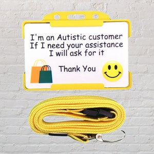 Autism Awareness ID Card and Lanyard