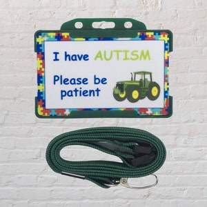 Conciencia del autismo: tengo una tarjeta de identificación y un cordón para el autismo