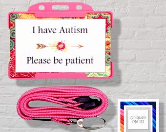 Concientización sobre el autismo: Tengo una tarjeta de identificación de discapacidad autista y un cordón