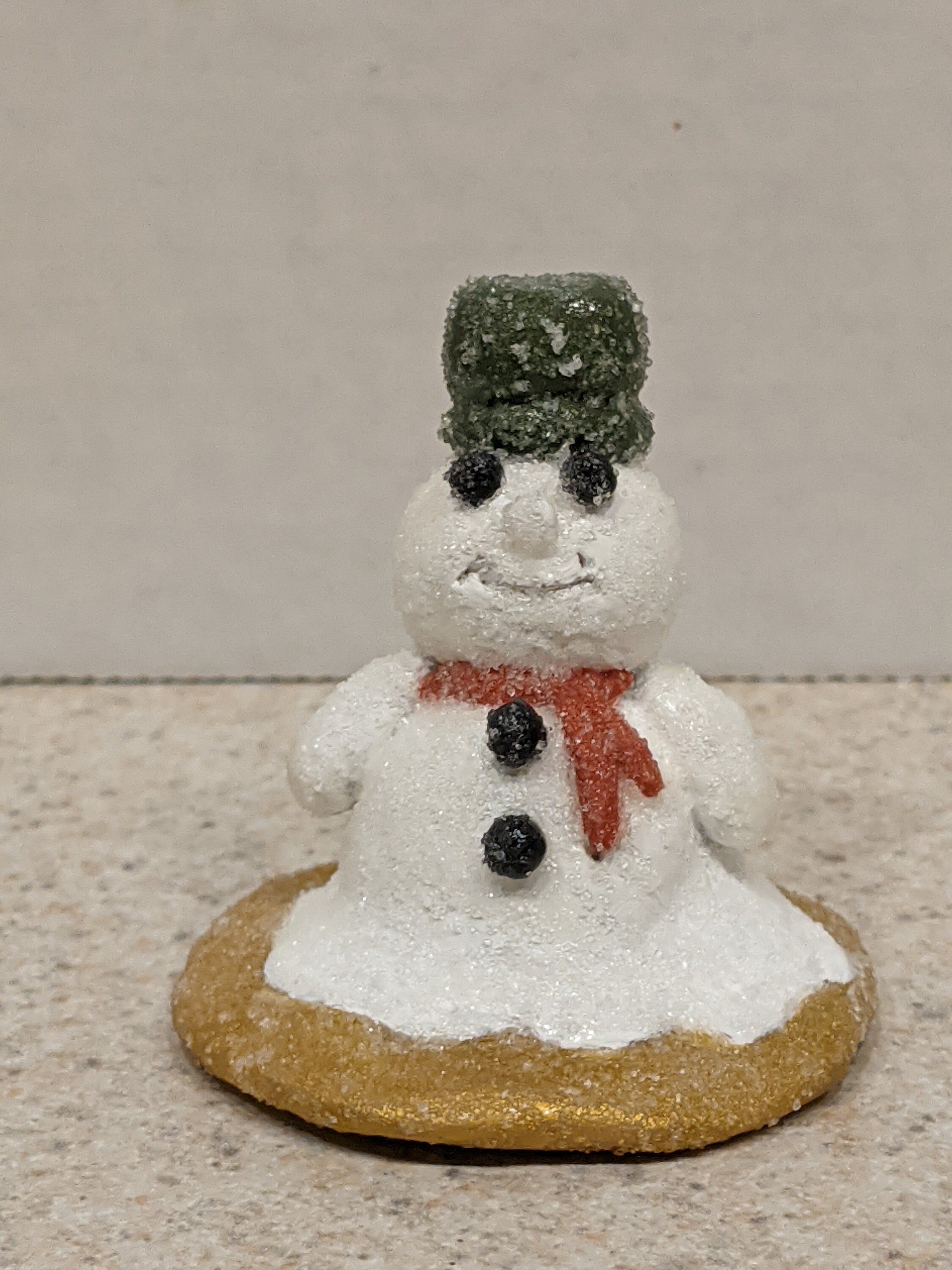 Clay melted snowman snowman sculptures clay snowman Etsy