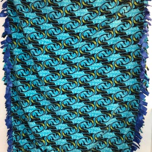 Sharks and Tie Dye Throw Blanket Soft Cozy Blanket Lightweight Flannel Blankets for Couch Bed Living Room Adults Kids Teens Gifts All Season 60