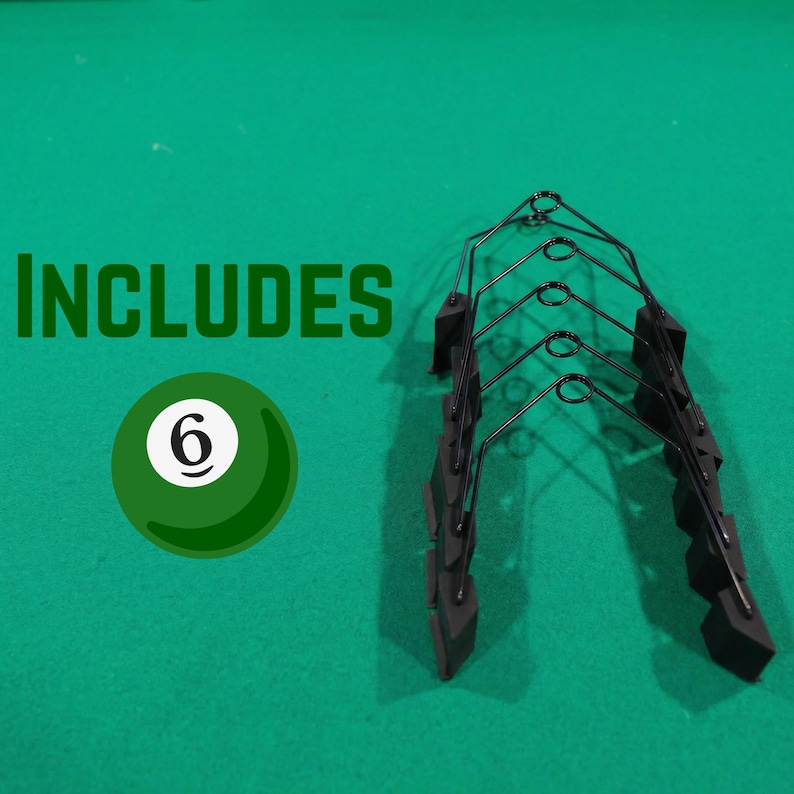 Pocket Reducers Pool Table | Improve Your Accuracy with Training Aids | 6 Sets Included | Pool Table Accessories | Decrease Pocket Size image 3