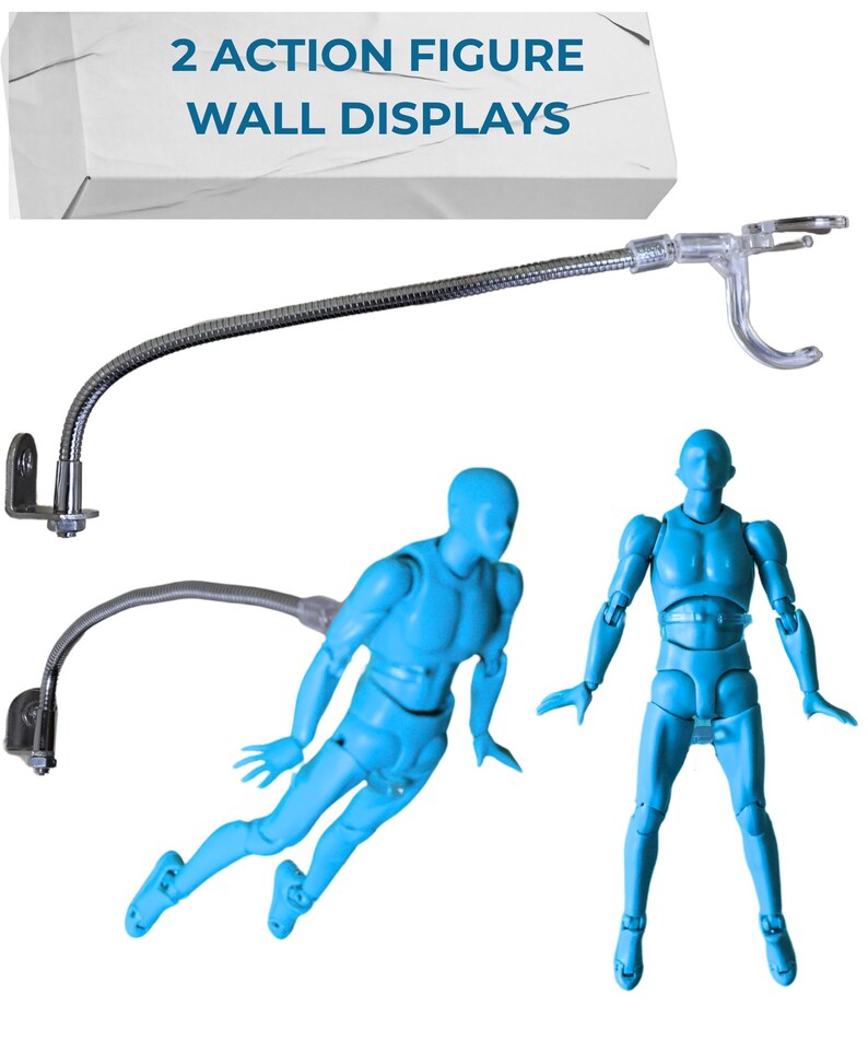 Action Figure Stand Wall Display | Flying Action Figure Display ...