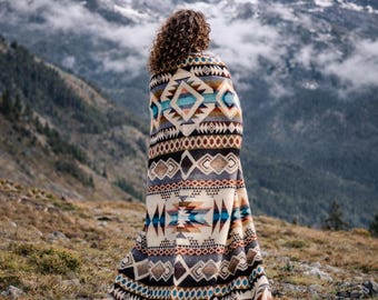 Manta de lana de alpaca tamaño Queen – Suave manta de alpaca – Manta andina hecha a mano – Cálida y acogedora manta de lana – Regalo para ella y decoración del hogar