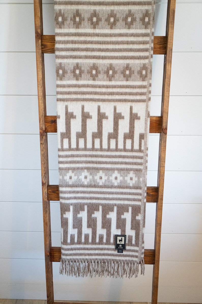 TUMI Peruvian Throw Blanket Alpaca Blanket Handmade Luxury Etsy