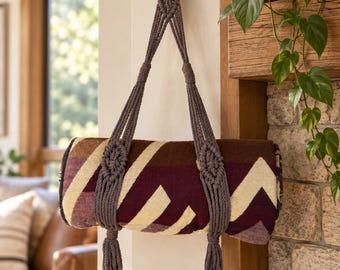 Handmade Macrame Blanket Hanger – Wall Hanging Blanket Display