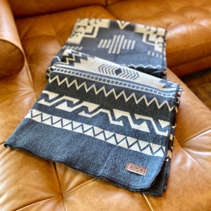Alpaca Wool Blanket from Ecuador | Ultra-soft blankets | Camping Blanket | Artisan Blanket | Queen Alpaca Blanket | STONE