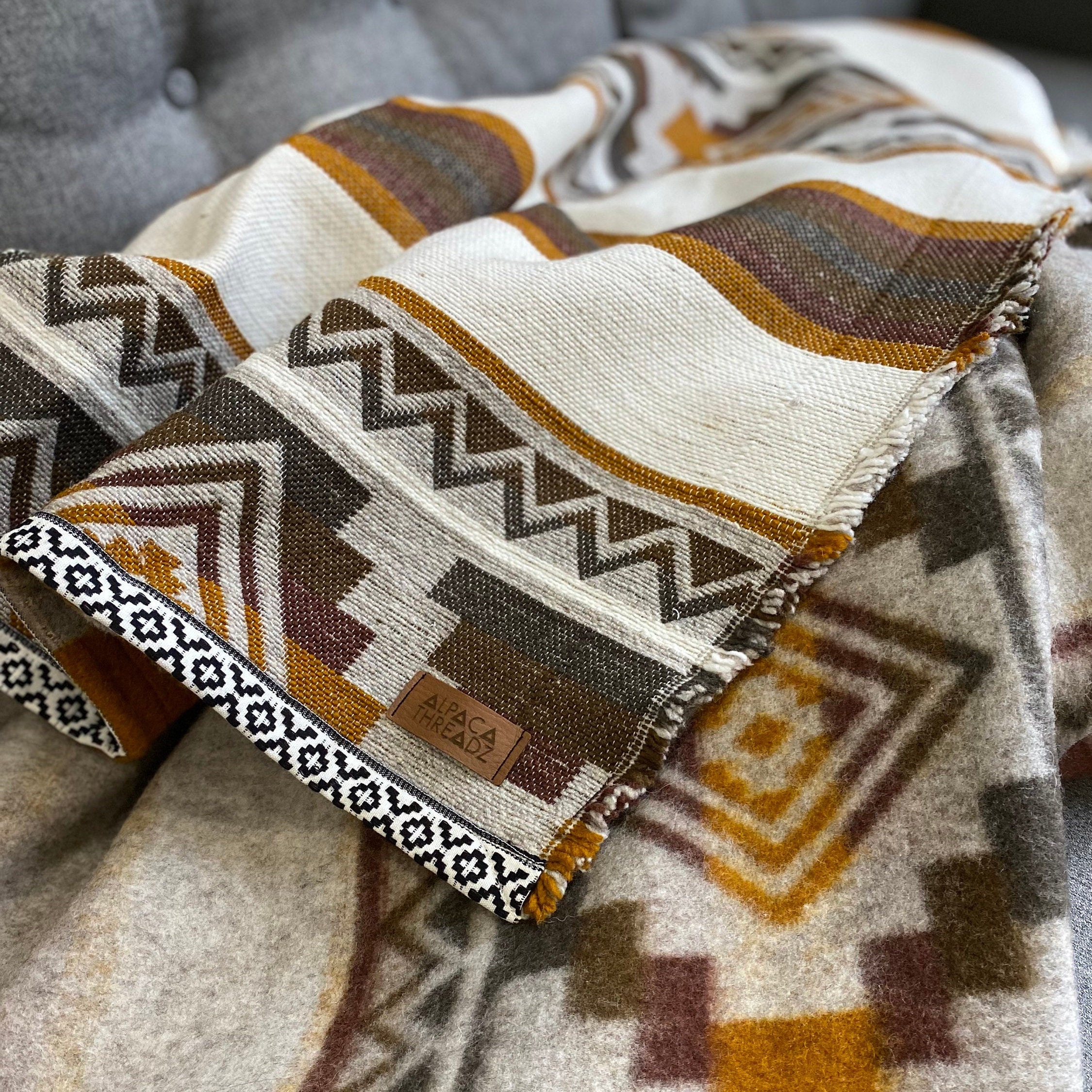 Artisan Wool Blanket Heavy Weight 100 Wool Ultra Soft & Etsy