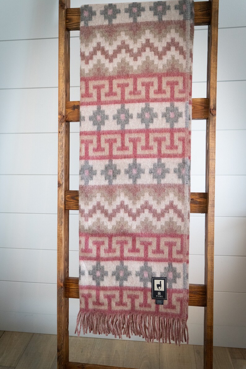 TUMI Peruvian Throw Blanket Alpaca Blanket Handmade Luxury Etsy
