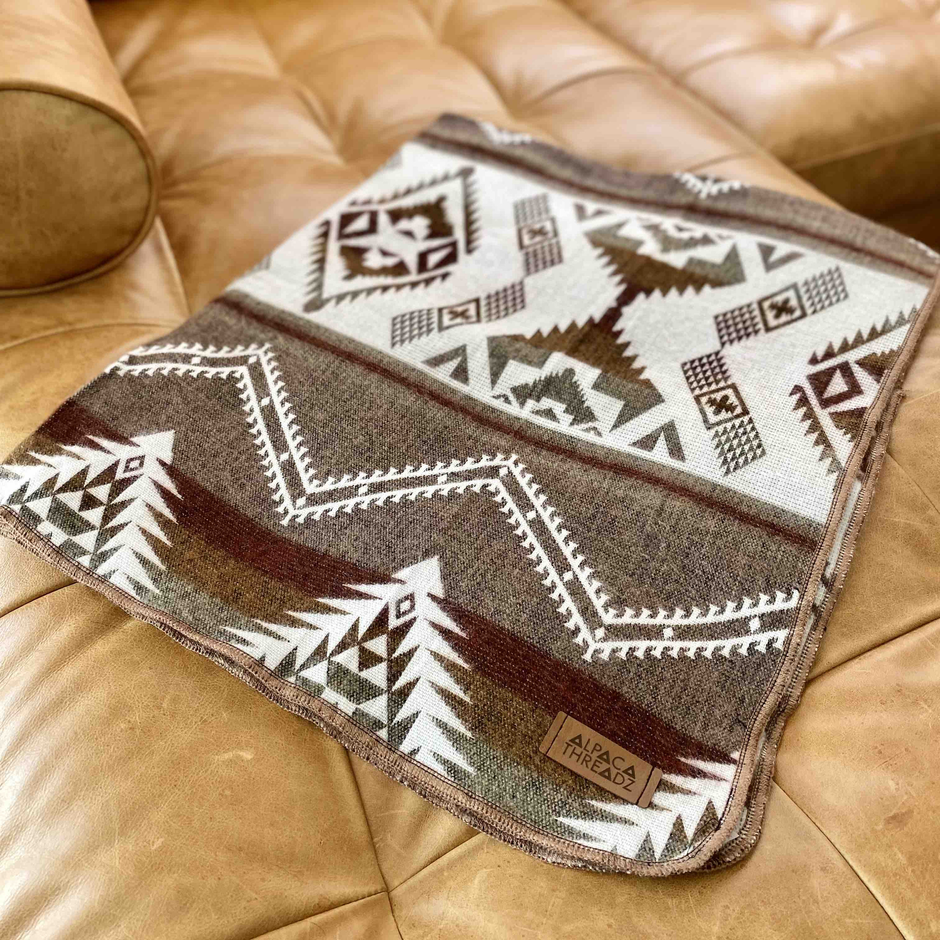 アルパカウールベビーブランケット：職人による手作り、柔らかな