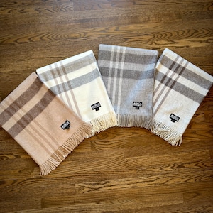 100% Baby Alpaca Checkered Throw Blanket | Premium Line of Alpaca Throws | Woven from the finest baby alpaca Fibers | Luxury Gift Blanket