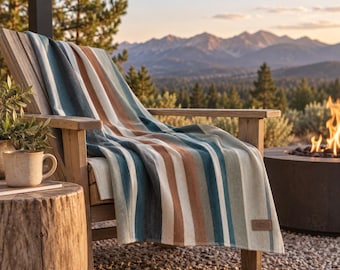 Oversized Alpaca Throw Blanket 90x60 | Soft Southwestern Couch Blanket | Boho Rustic Bed Throw Decor (Mesa Verde)