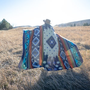 Alpaca Wool Blanket from Ecuador | Ultra-soft blankets | Camping Blanket | Artisan Blanket | Queen Alpaca Blanket | OCEAN BREEZE