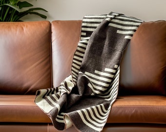 Alpaca Wool Blanket from Ecuador (Throw Size)| Ultra-soft blankets | Camping Blanket | Artisan Blanket | Southwestern Blanket