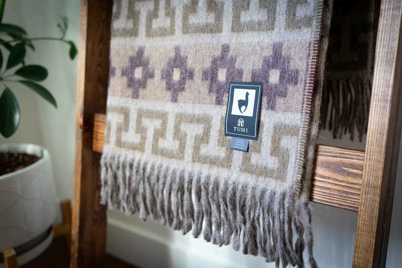 TUMI Peruvian Throw Blanket Alpaca Blanket Handmade Luxury Etsy