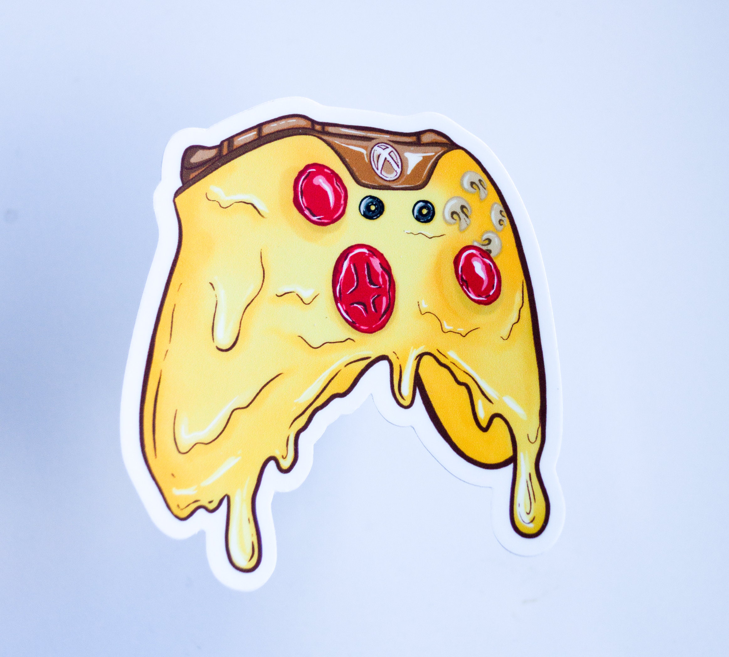 Pizza Xbox Controller Gamer Video Game Sticker Etsy