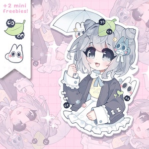 Cute Keqing Waterproof Vinyl Sticker Pack Kawaii Anime Girl -  Norway