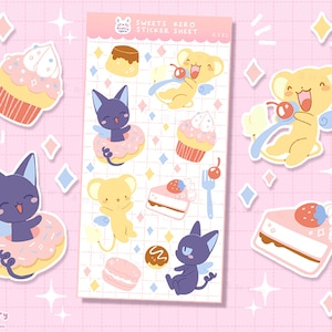 Kero & Spinny Sweets Kawaii Stickerbogen - bujo Bullet Journal und Planer Sticker