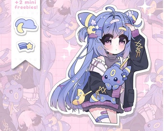 Umbre Night Sky Stargaziner Wasserdicht Vinyl Sticker Pack - laminierte kawaii Aufkleber