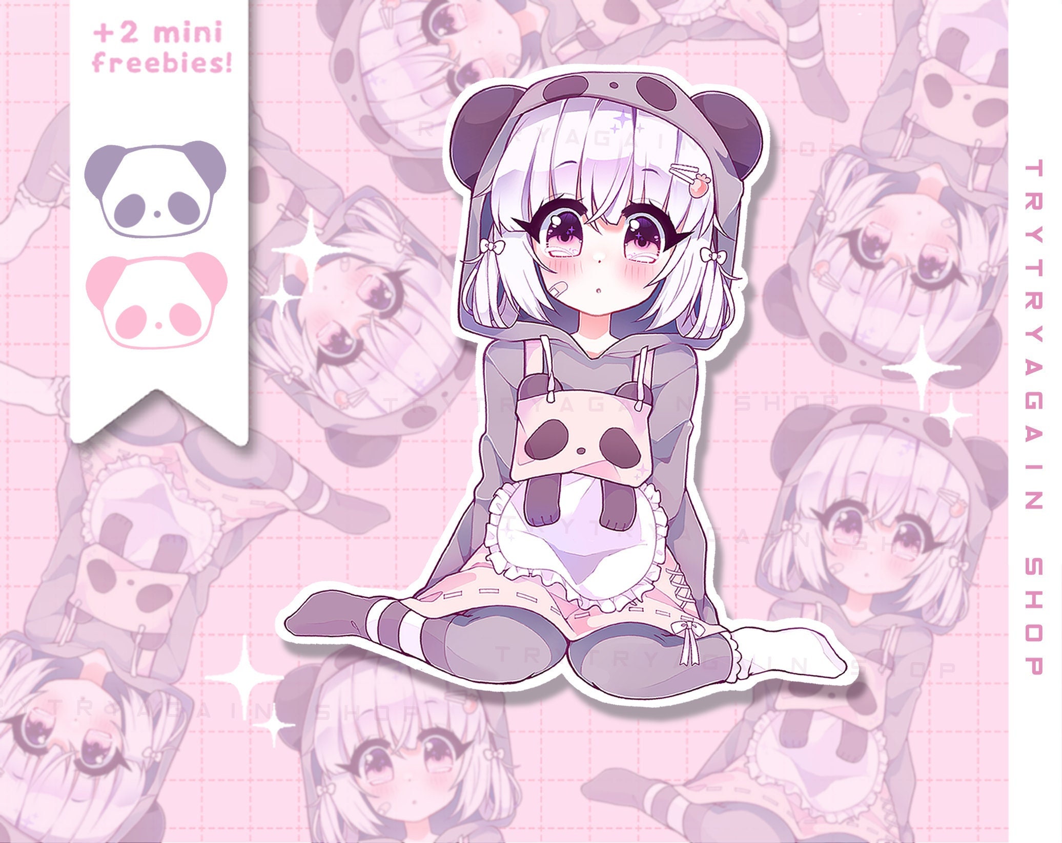 boy, anime, panda, cute, manga