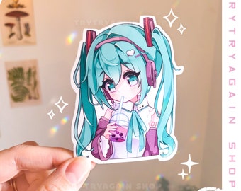 Chibi Miku Bubble stickers – Kawaii Shirt