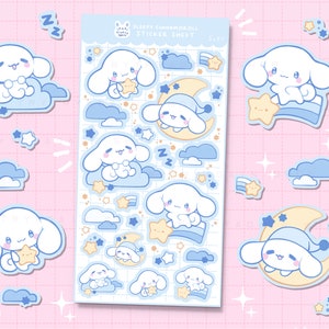 Cinnamon verschlafenes Häschen Sticker Set - bujo Bullet Journal und Planer Polco Sticker Inaktiv