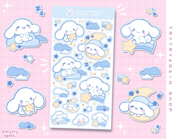 Study Cute Pastel Sticker Sheet Print Bujo Bullet Stickers