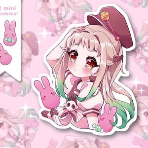 Kawaii Nene and Mokke Waterproof Vinyl Sticker Pack