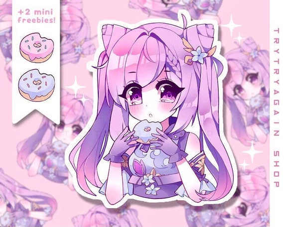 Kawaii Anime girls Sticker for Sale by LittlePunctShop