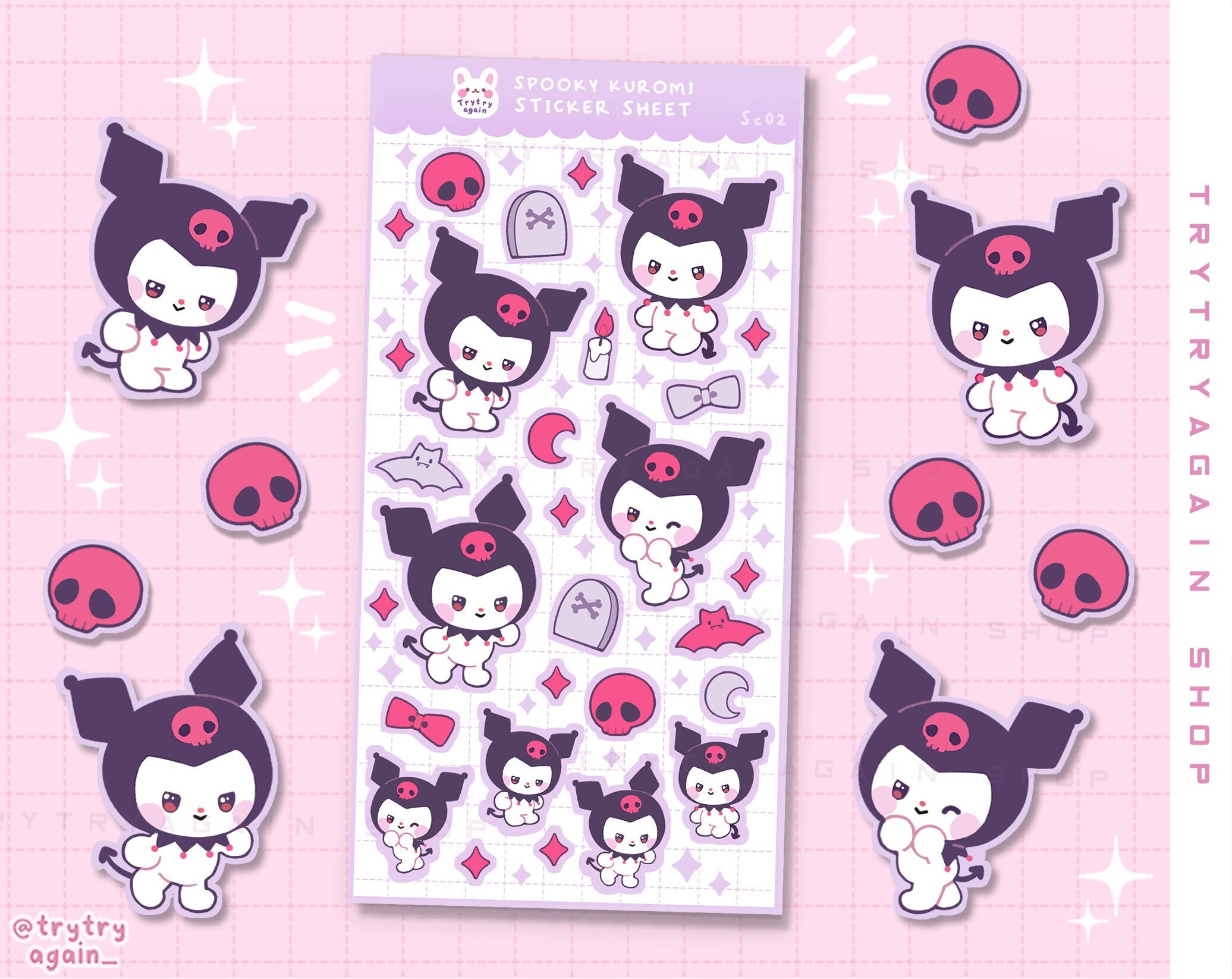 Shy Aoi Neko Girl Vinyl Sticker pack laminated kawaii -  Portugal