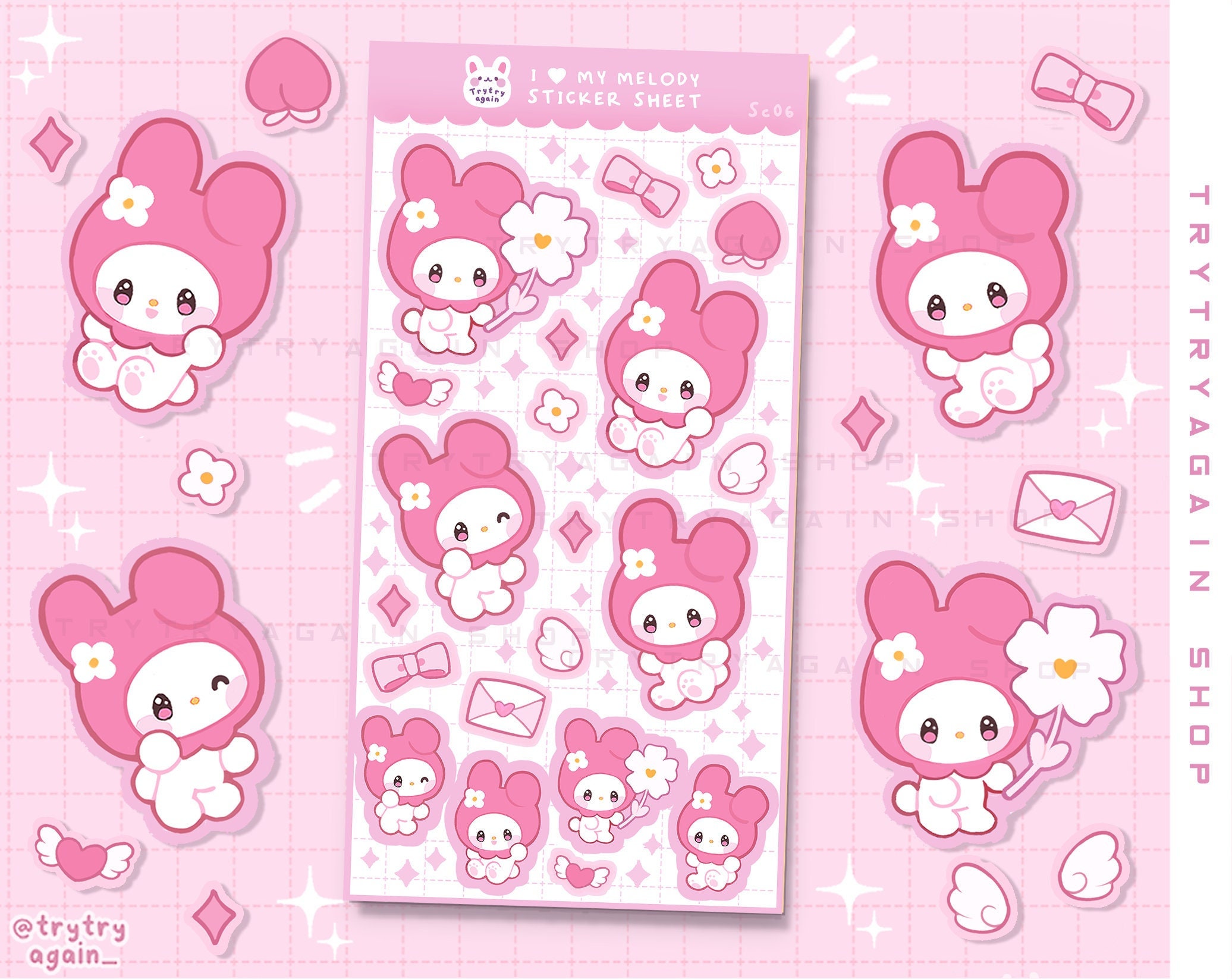 Imagine having a cute sticker sheet of yourself 🥺 : r/Kawaii