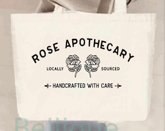 Schitt's Creek Rose Apothecary Tote Bag: Organic Cotton Grocery Bag