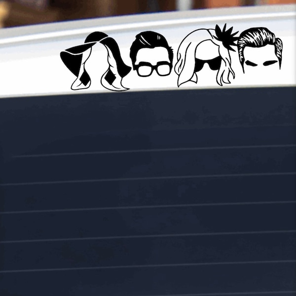 Schitt’s Creek Rose family silhouette decal. Car decal. Laptop sticker. Schitt’s Creek decal.