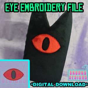Eye Embroidery File - Pairs with our Eyed Crown Plush Pattern